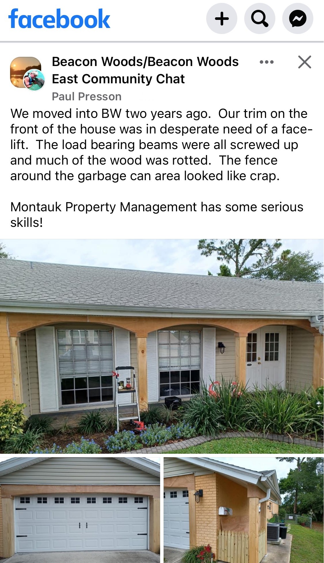 Paul's FaceBook testimonial